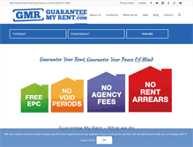 Tablet Screenshot of guaranteemyrent.com